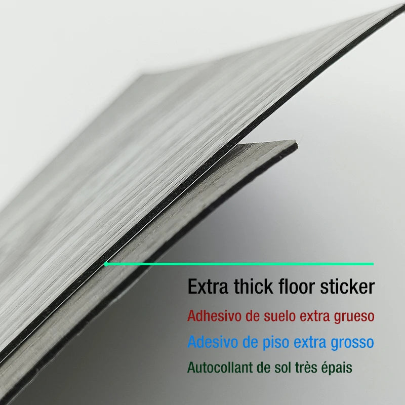 Self-adhesive Wood Grain Floor Wall Stickers PVC Wallpaper for Living Room Toilet Kitchen Home Floor Decor Waterproof Sticker