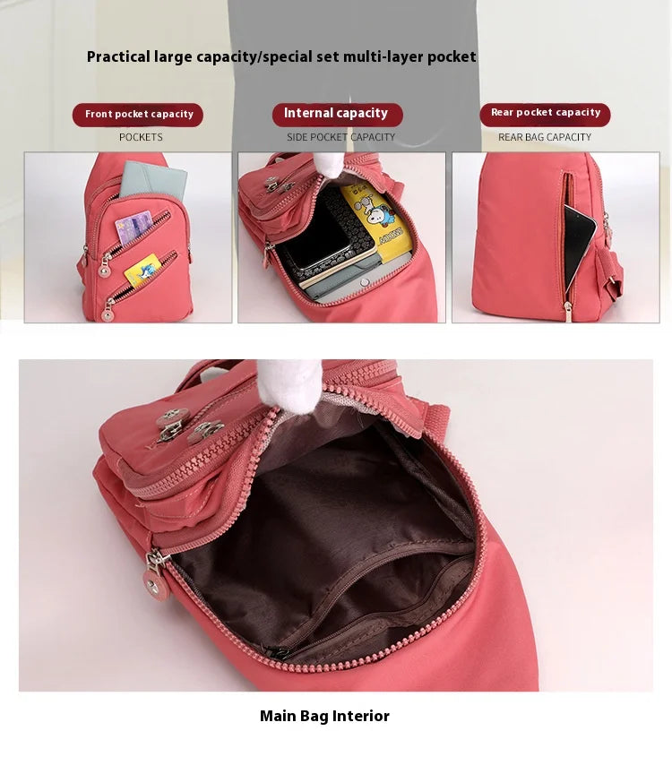Pochete Feminina em Nylon – Bolsa Transversal com Aba – Viagem e Uso Casual