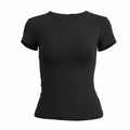 Camiseta Feminina Slim Fit Manga Curta – Gola Redonda – Estilo Y2K