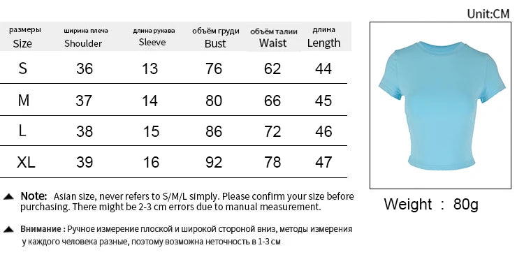 Sexy Women's T-shirt Solid New Summer Streetwear Fashion O-Neck Short Sleeve Top Simple Basic Versatile Lady Casual Slim T-shirt