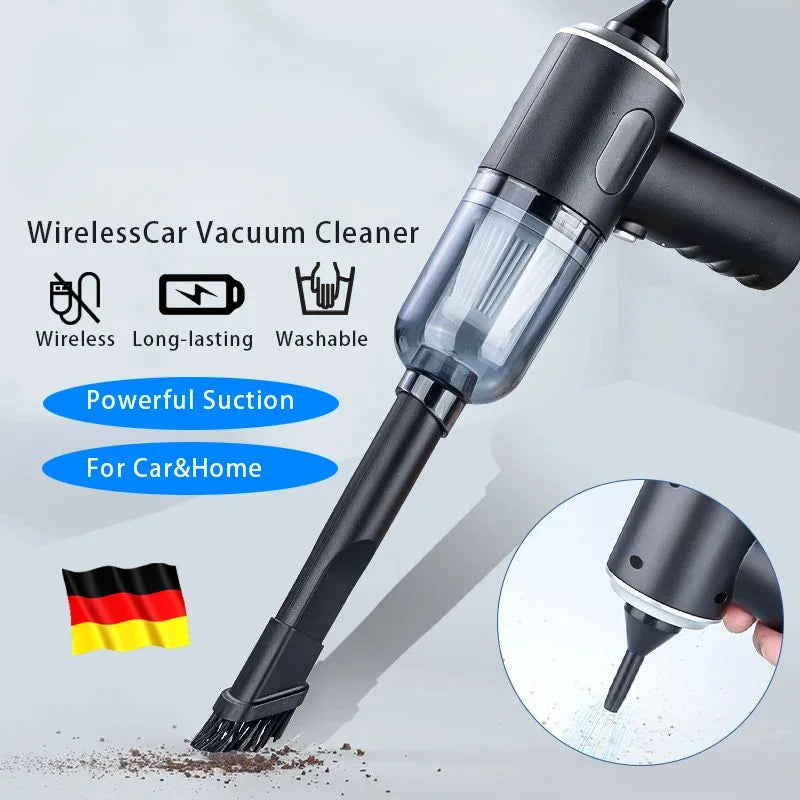 Aspirador de Pó Portátil Sem Fio 9000Pa – USB – Bateria 1200mAh – Automóvel e Casa