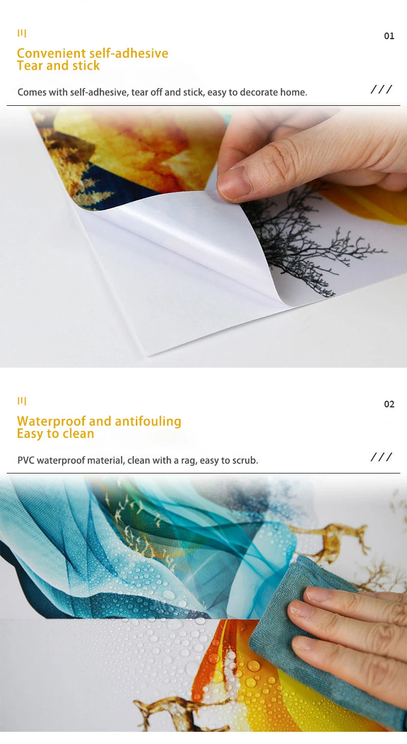 Adesivo Decorativo Retrô Floral para Geladeira – Vinil Impermeável – Vários Tamanhos