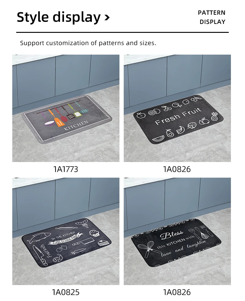 Tapete Multiuso Antiderrapante – Absorção de Água – Lavável na Máquina – Cozinha e Banheiro