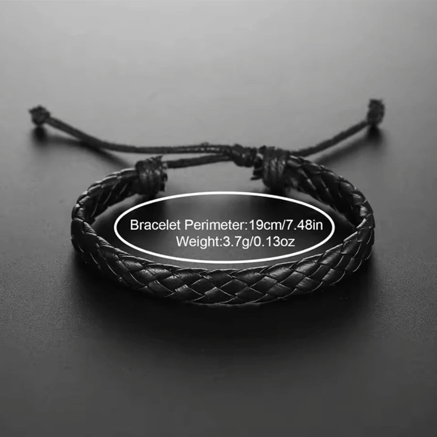 Kit Masculino 3 Peças - Relógio + Colar + Pulseira de Couro