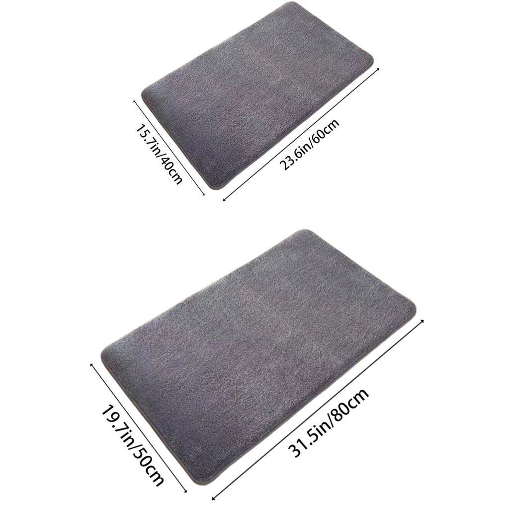Tapete Super Absorvente de Camurça – Antiderrapante – Banheiro, Cozinha e Entrada