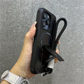 Luxury Kickstand Magnetic With Strap Case For iPhone 17 16 15 12 13 14 Pro Max 11 17 Air Wireless charging Shockproof Back Cover