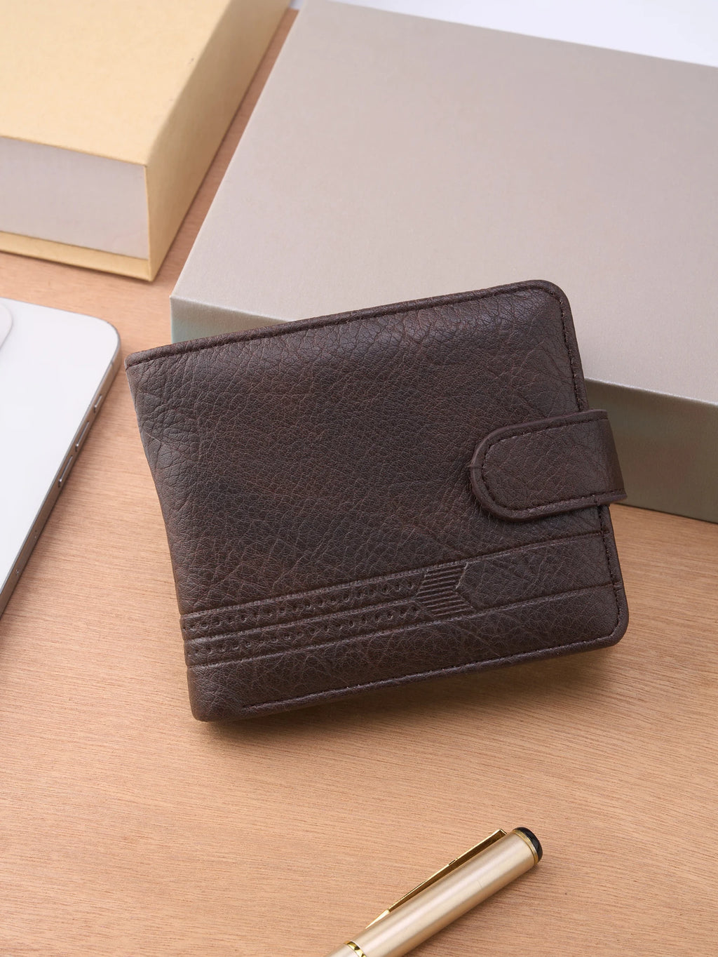 Carteira Masculina de Couro com Zíper – Slim com Porta-cartões e Moedas