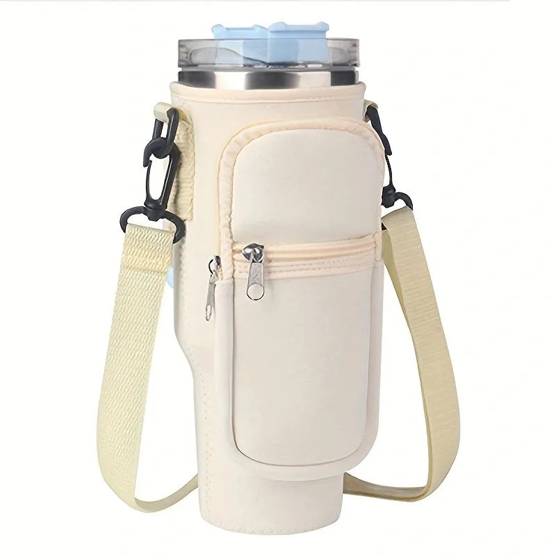 Capa para Copo Térmico com 2 Bolsas Laterais – Nylon – Compatível com Copos de 30oz e 40oz