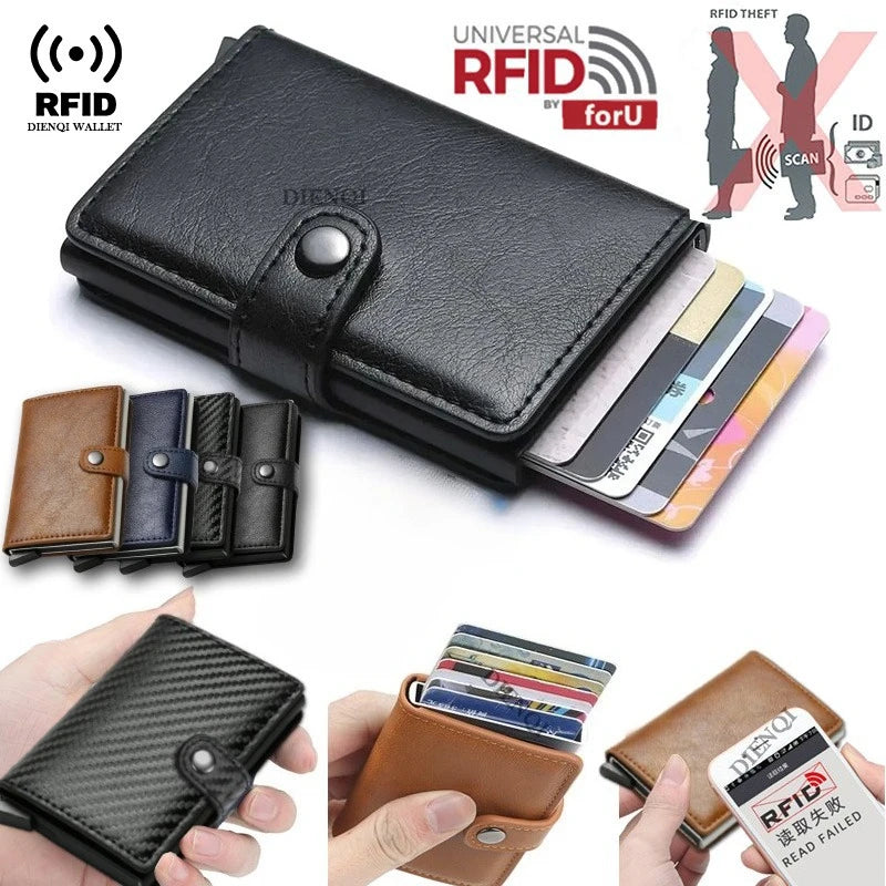 Porta-Cartões Metálico com Proteção RFID – Carteira Slim Minimalista