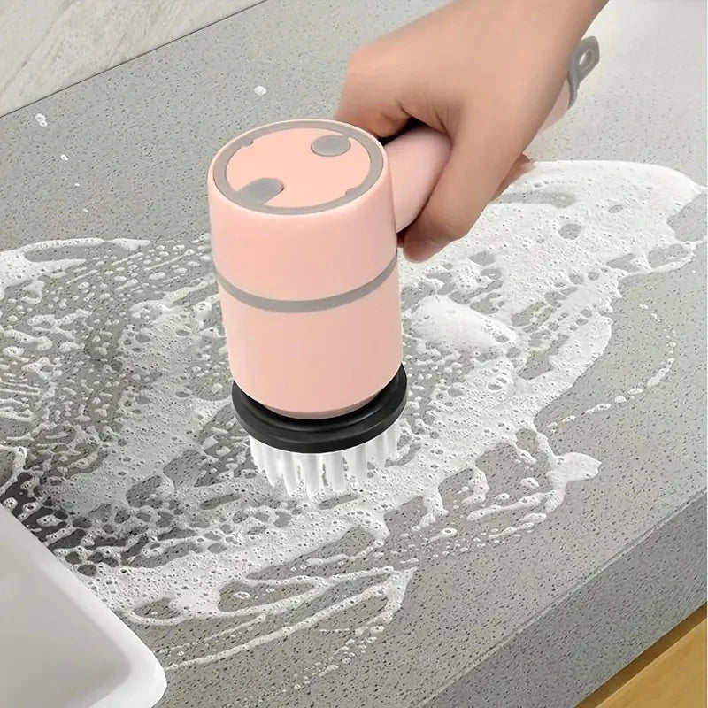 Escova Rotatória Elétrica 3 em 1 – Sem Fio para Cozinha e Banheiro